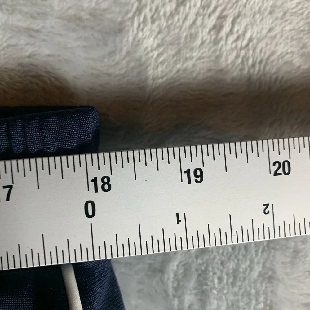 Reebok Women's Track Pants XL Navy Blue Rraining BV Tricot Pockets Wide‎ Leg - Picture 7 of 10